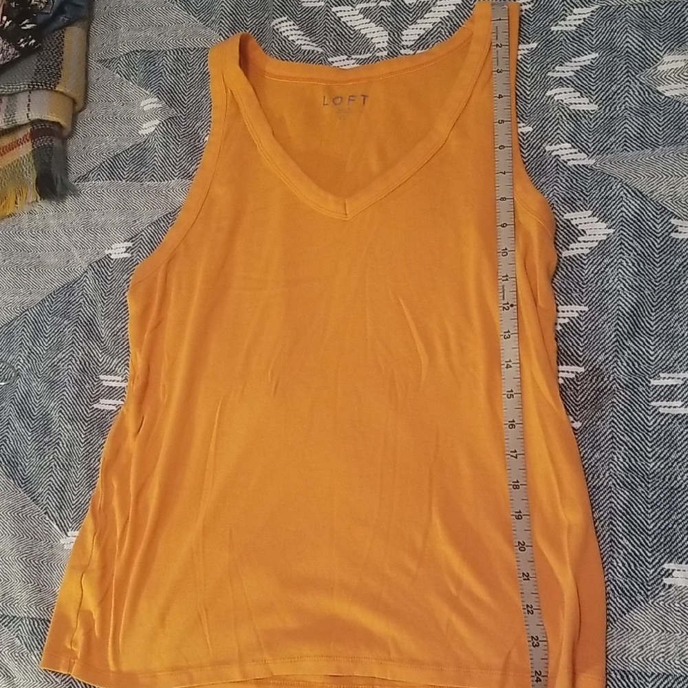 LOFT Vibrant Orange Tank Top